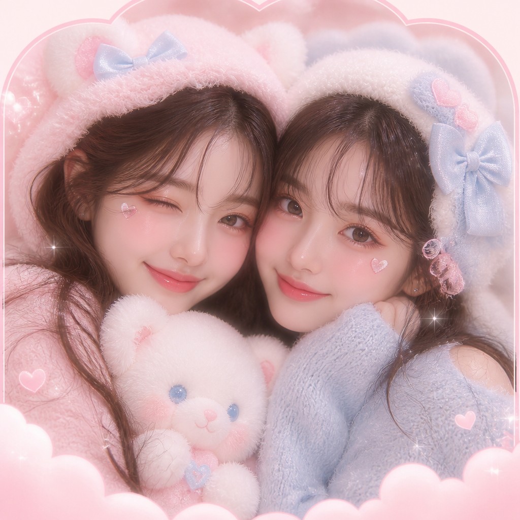 portrait of two people together — Soft Girl Aesthetic