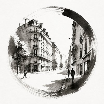 Zen Circle Minimalism Art Style Style Transfer Example