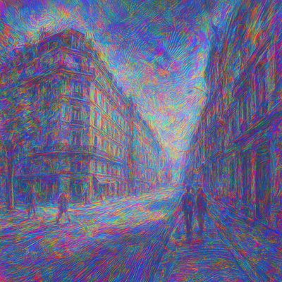 Quantum Surrealism Art Style Style Transfer Example