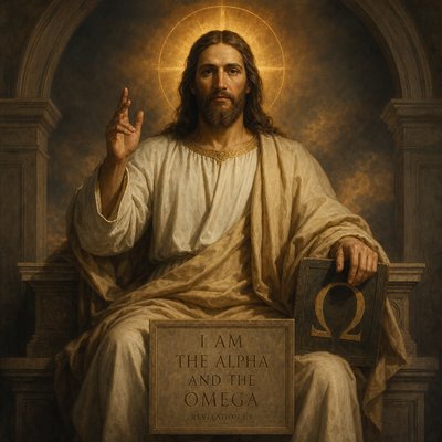 Revelation 1:8 "I am the Alpha and the Omega"