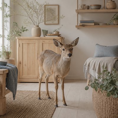 animal standing in natural pose