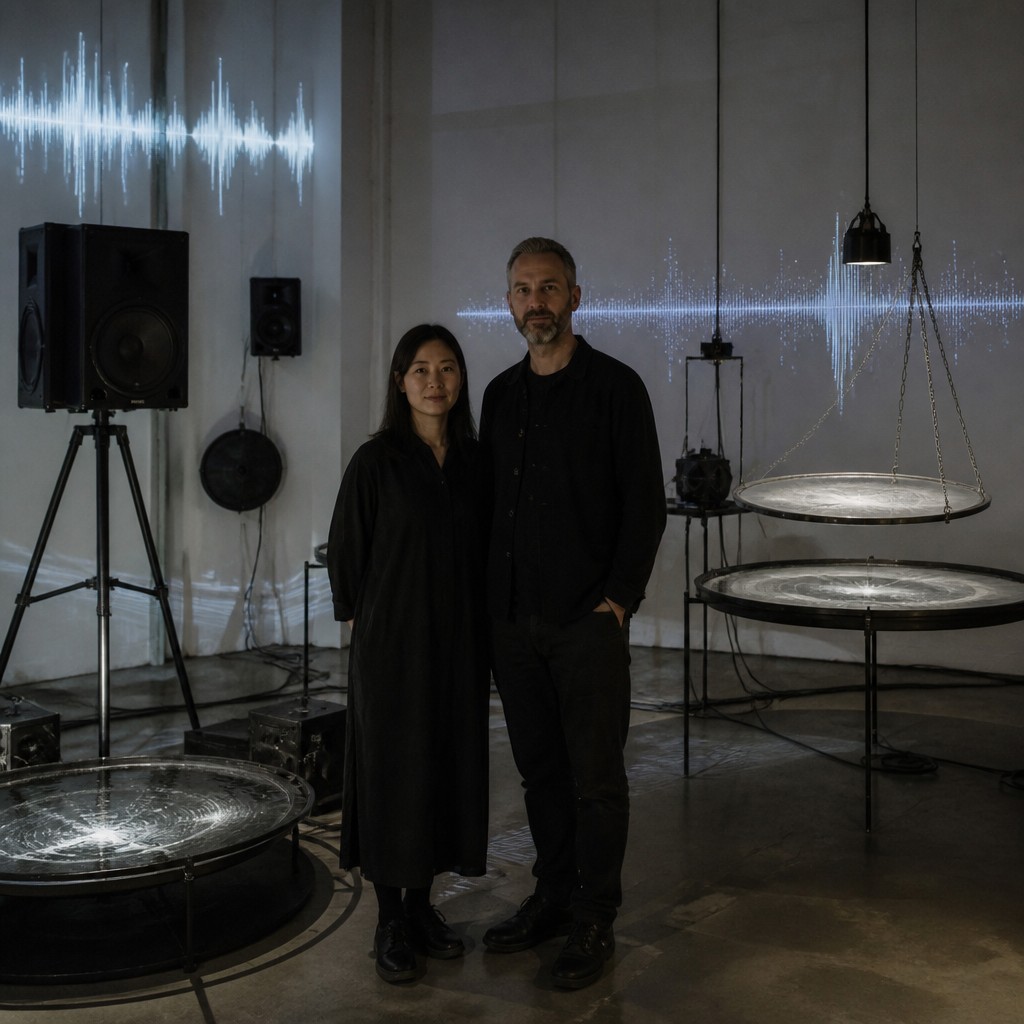 portrait of two people together — Sound Art Style
