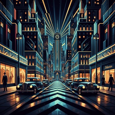 urban street with city activity