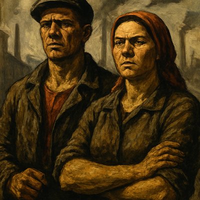 portrait of two people together