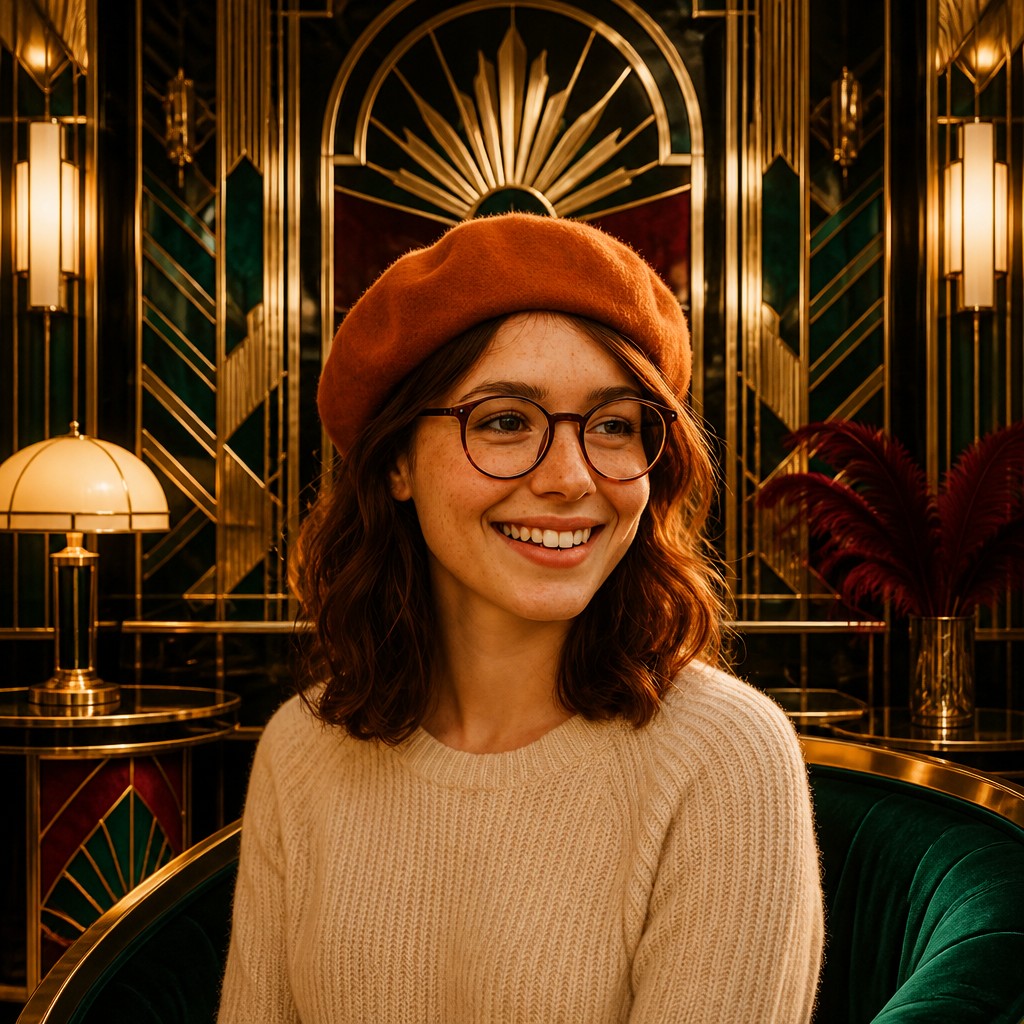 Art Deco Interior Design Style Transfer Example