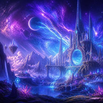 wide landscape with natural scenery — Sci-Fi Fantasy Art