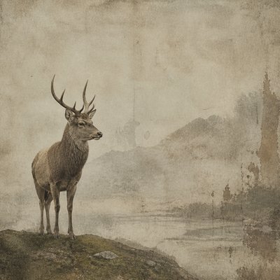 animal standing in natural pose