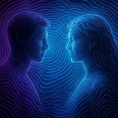 portrait of two people together