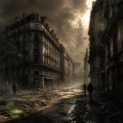 Post-Apocalyptic Sci-Fi Art Style Transfer Example