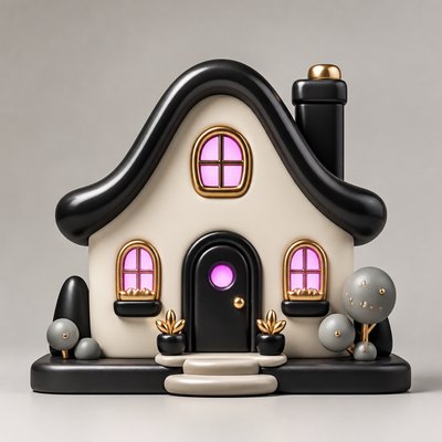 house with front view — Art Toy Sculpture