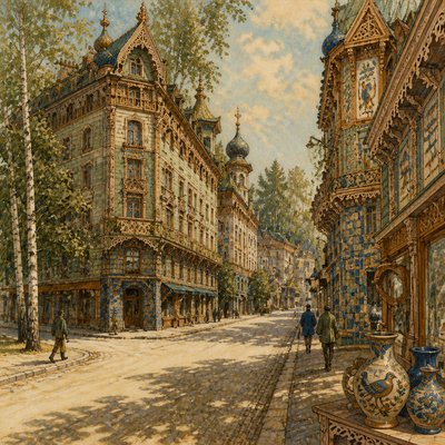 Abramtsevo Art Style Style Transfer Example