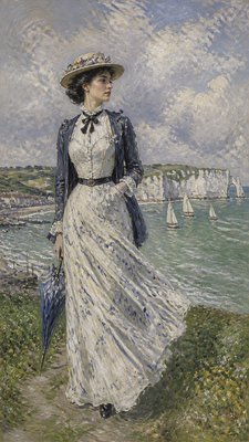 full-length portrait of an elegant figure