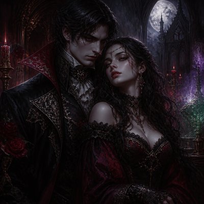 portrait of two people together