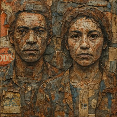 portrait of two people together
