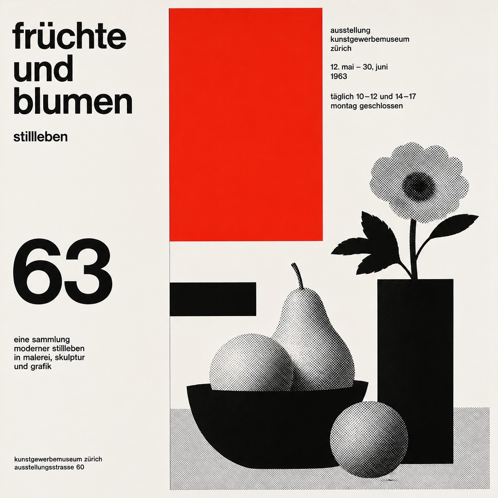 still life arrangement of fruits and flowers