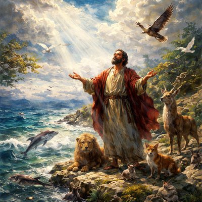 “But ask now the beasts, if they may speak to thee; and the birds of the air, if they may declare to thee. Tell the earth, if it may speak to thee: and the fishes of the sea shall explain to thee. Who then has not known in all these things, that the hand of the Lord has made them?” (Job 12:7-9, Brenton)
