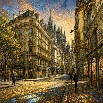 Prague Art Style Style Transfer Example