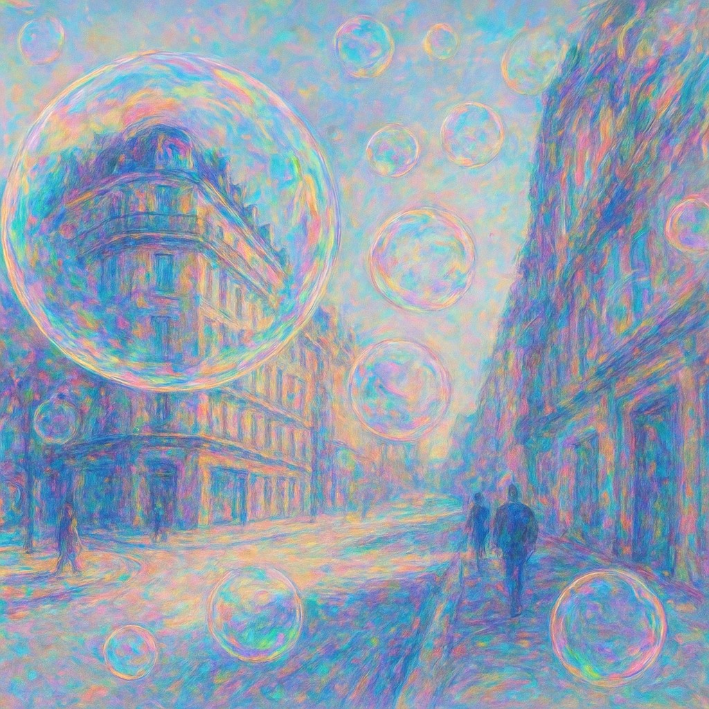 Soap Bubble Style Transfer Example