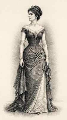 full-length portrait of an elegant figure