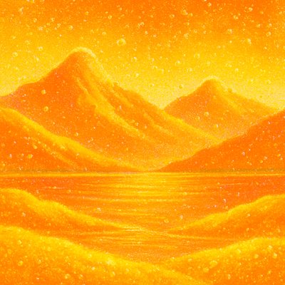 serene landscape with mountains and water