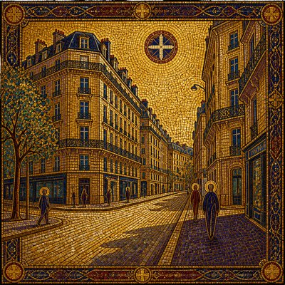 Byzantine Classical Art Style Style Transfer Example