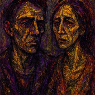 portrait of two people together
