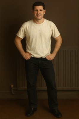 a man standing with his hands on his hips