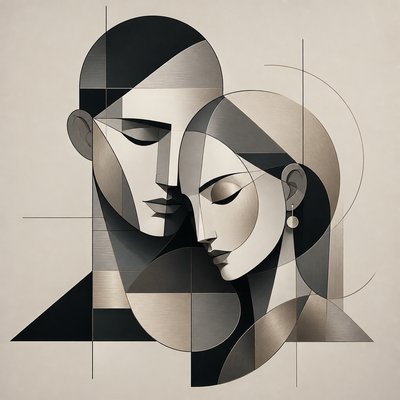portrait of two people together — Minimalist Jewelry Design