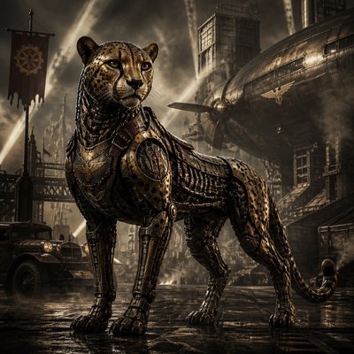 animal standing in natural pose — Dieselpunk Aesthetic