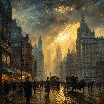 urban street with city activity