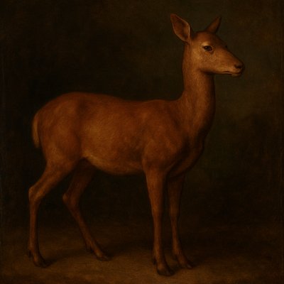 animal standing in natural pose