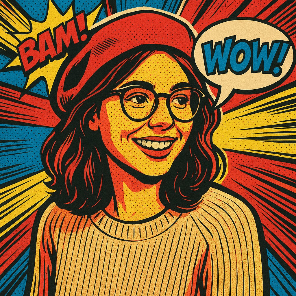 Comic Book Pop Art Style Style Transfer Example