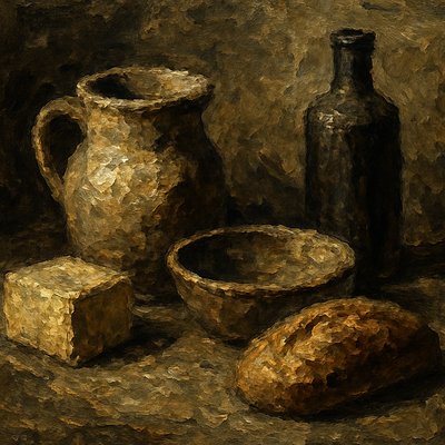 still life with everyday objects