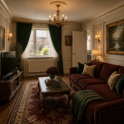Traditional Interior Design Style Transfer Example