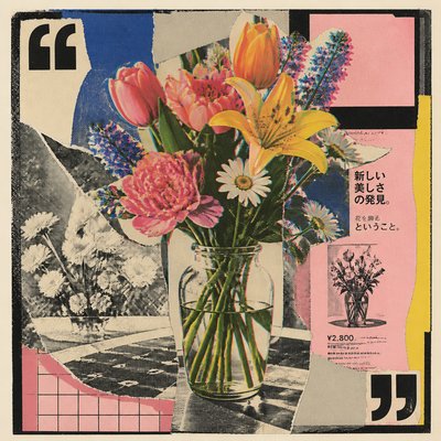 bouquet of flowers in a glass vase