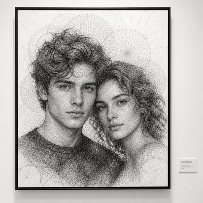portrait of two people together