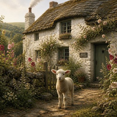 animal standing in natural pose — Cottage Vernacular Architecture