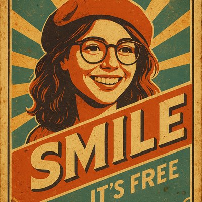 Vintage Poster Design Style Transfer Example