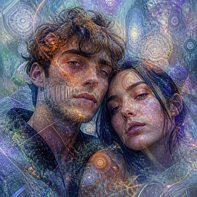 portrait of two people together