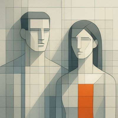 portrait of two people together