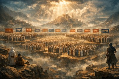 “And I heard the number of them which were sealed: and there were sealed an hundred and forty and four thousand of all the tribes of the children of Israel. Of the tribe of Juda were sealed twelve thousand. Of the tribe of Reuben were sealed twelve thousand. Of the tribe of Gad were sealed twelve thousand. Of the tribe of Aser were sealed twelve thousand. Of the tribe of Nepthalim were sealed twelve thousand. Of the tribe of Manasses were sealed twelve thousand. Of the tribe of Simeon were sealed twelve thousand. Of the tribe of Levi were sealed twelve thousand. Of the tribe of Issachar were sealed twelve thousand. Of the tribe of Zabulon were sealed twelve thousand. Of the tribe of Joseph were sealed twelve thousand. Of the tribe of Benjamin were sealed twelve thousand.” (Revelation 7:4-8, KJV)
