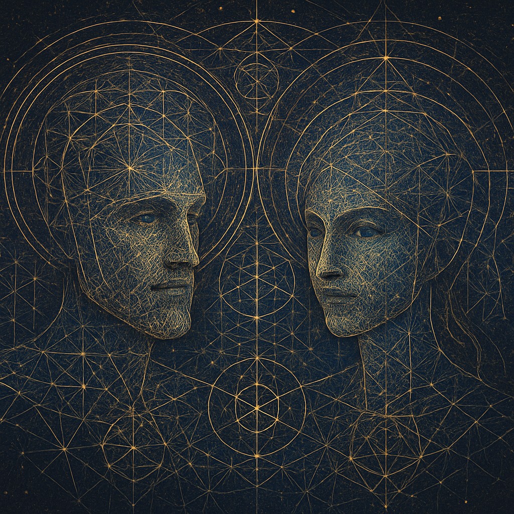 portrait of two people together