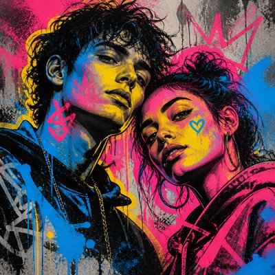 portrait of two people together