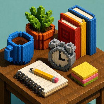 still life with everyday objects