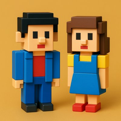 portrait of two people together