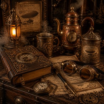 still life with everyday objects