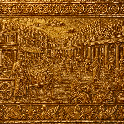 urban street with city activity
