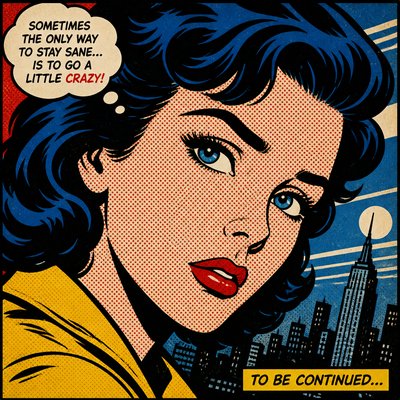 Comic Book Pop Art Style example