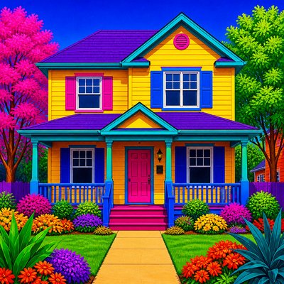 house with front view