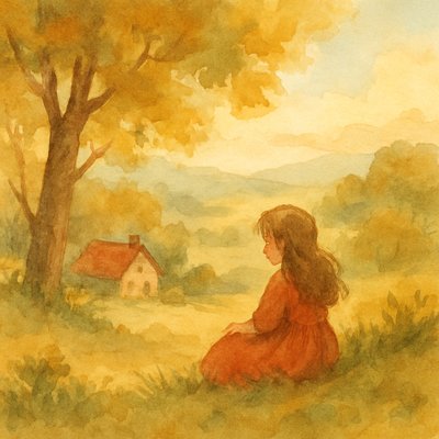 loose watercolor style, vibrant yet soft washes, visible brushstrokes, luminous transparency, natural light, serene atmosphere